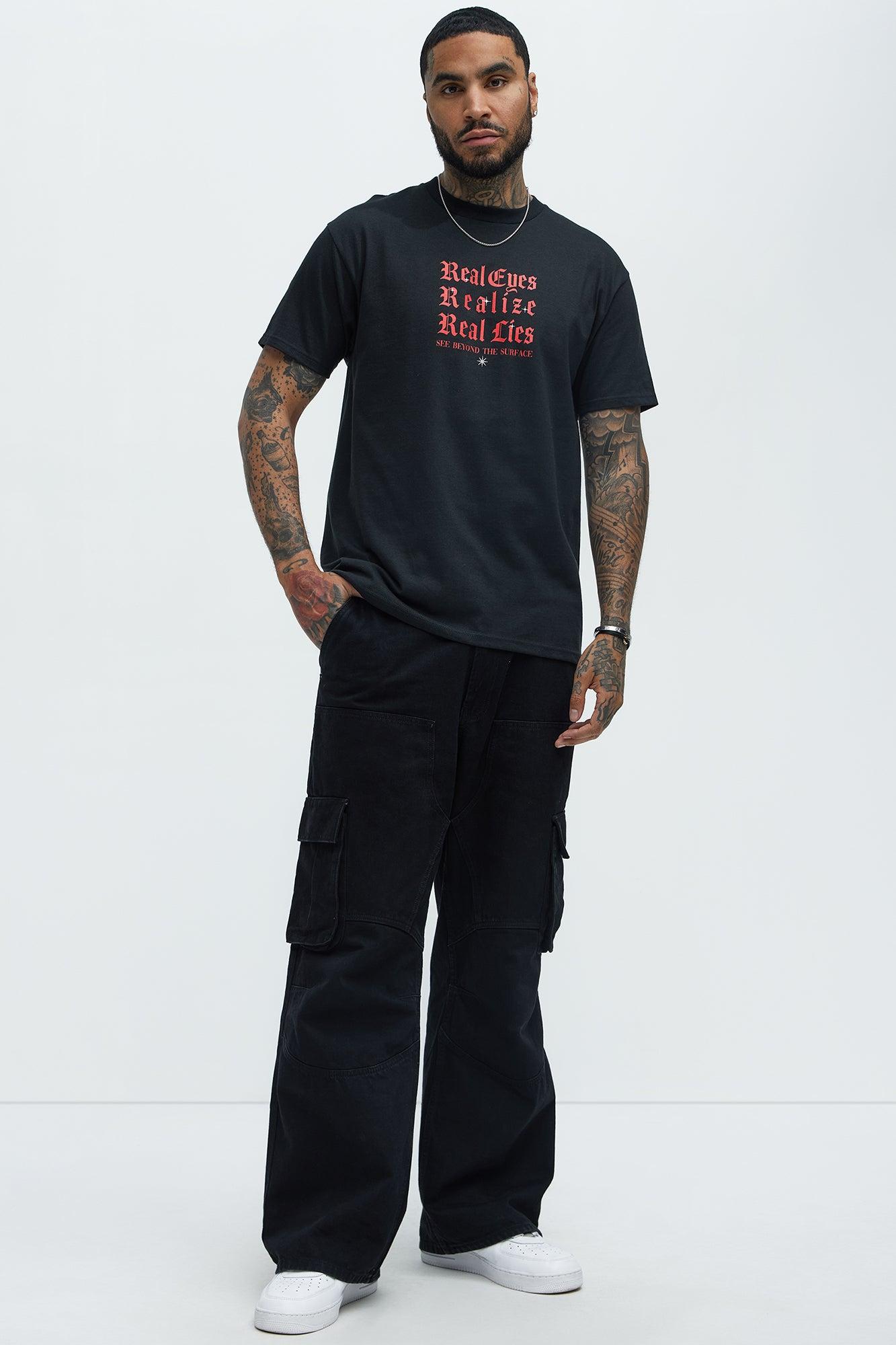 Real Eyes Short Sleeve Tee - Black Product Image