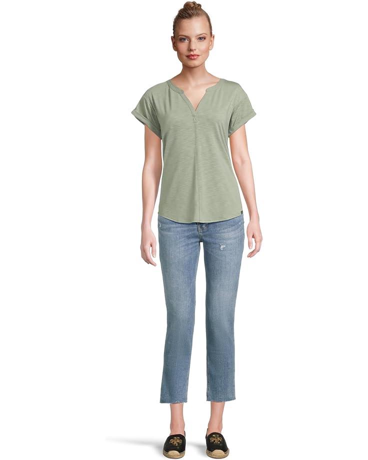 Soft Stretch Supima Tee Scoopneck Short-Sleeve Stripe Product Image