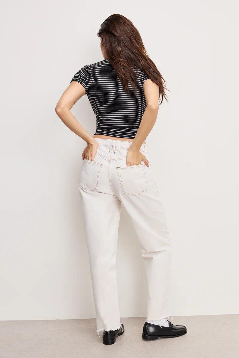 Good American | Good Standard Straight Jeans PEARL001 Product Image