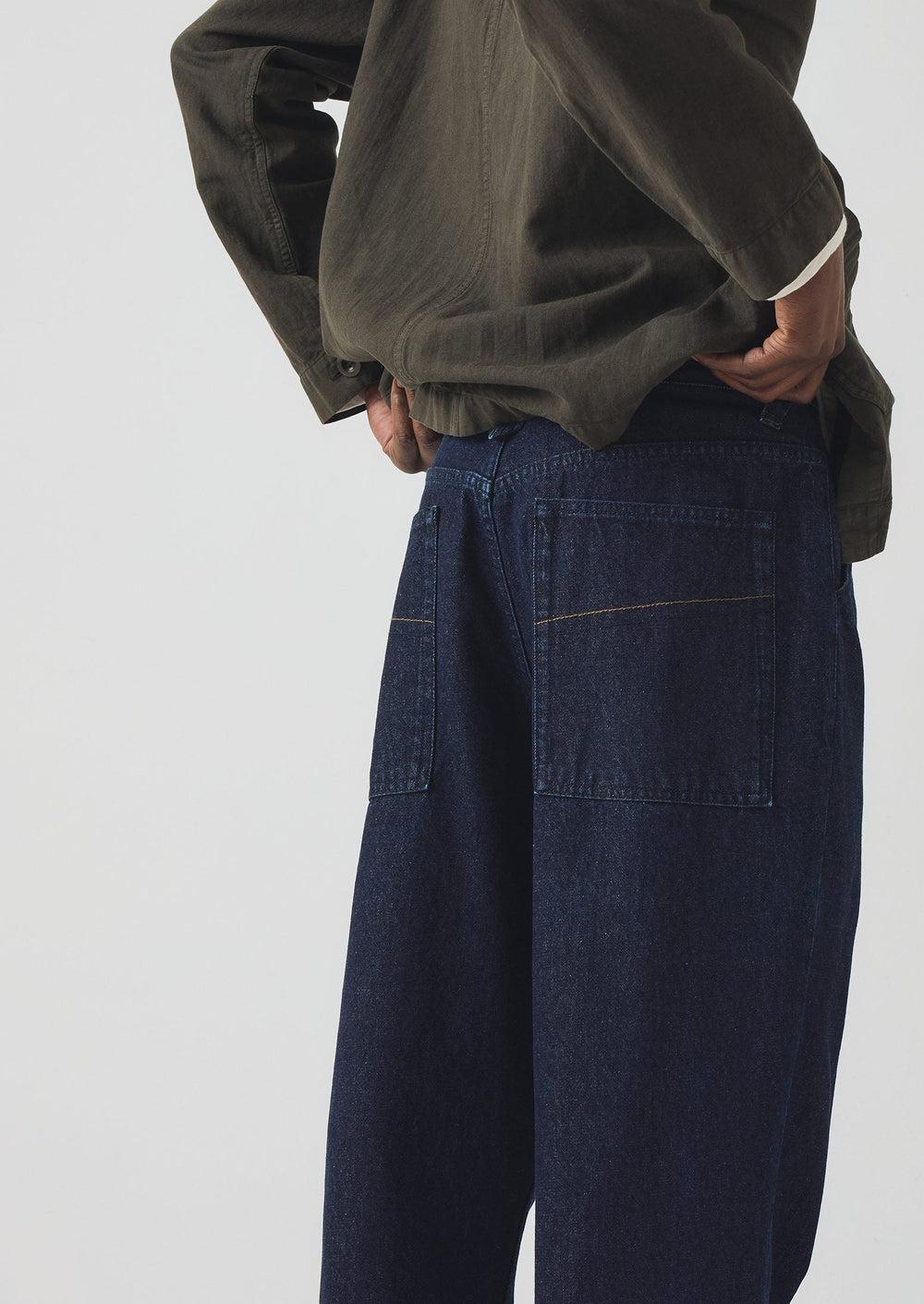 Norv Denim Tapered Pants | Dark Indigo Product Image