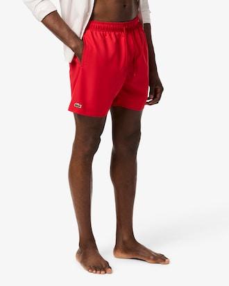 Mid Length Monochrome Swim Trunks Product Image