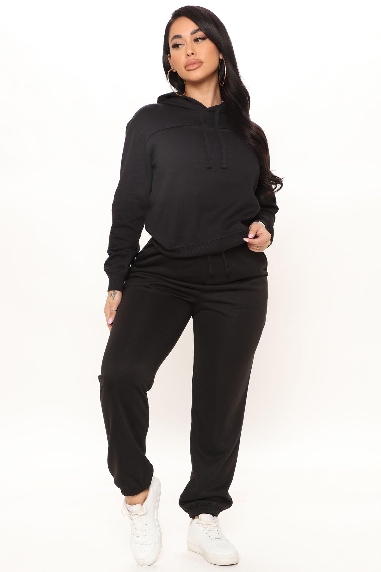 Can't Keep Up Cut Out Hoodie - Black Product Image