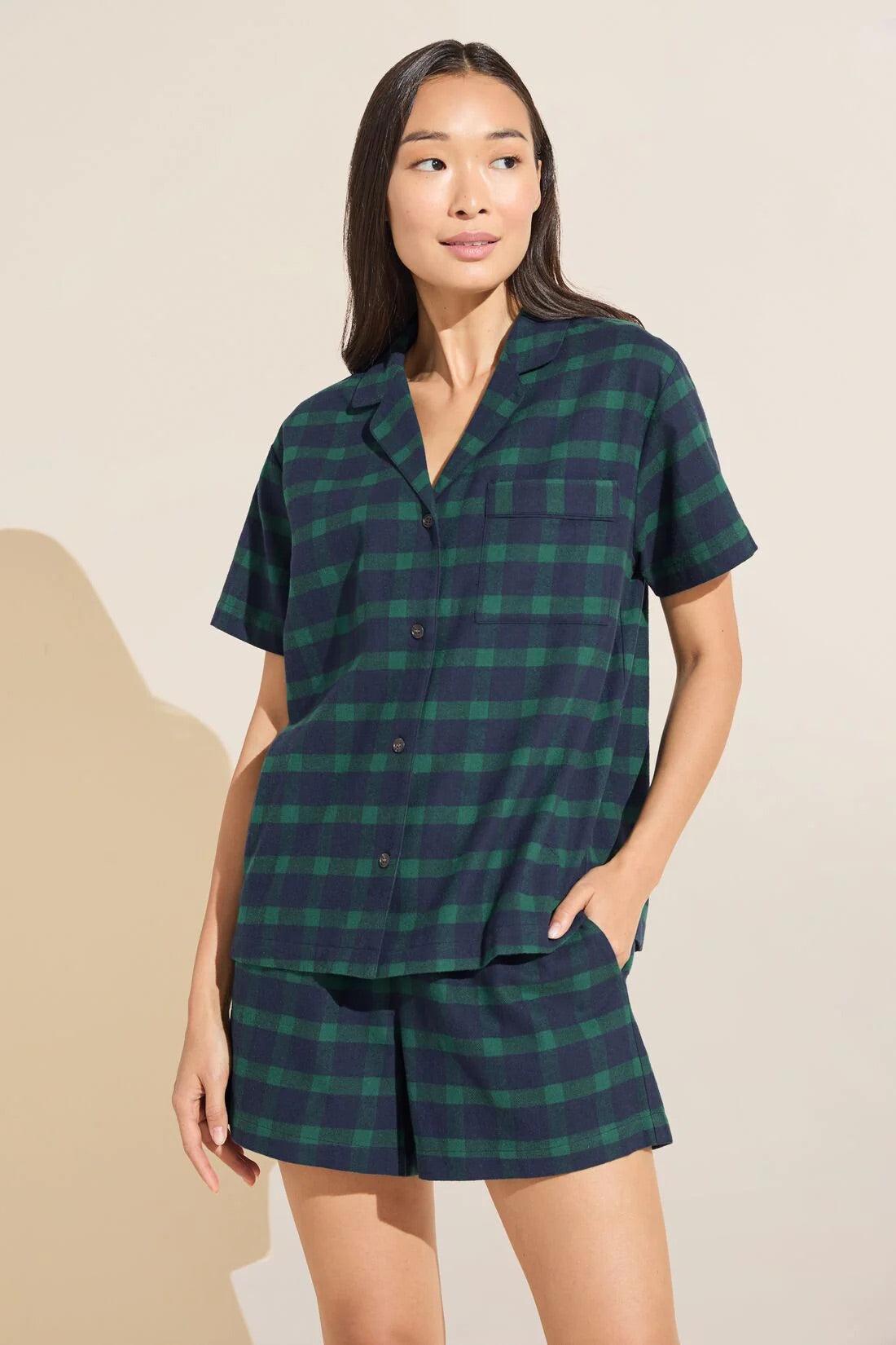 Eberjey Flannel Short Pj Set Product Image