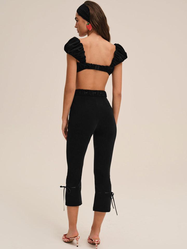 Cindy Crop Top — Black Product Image