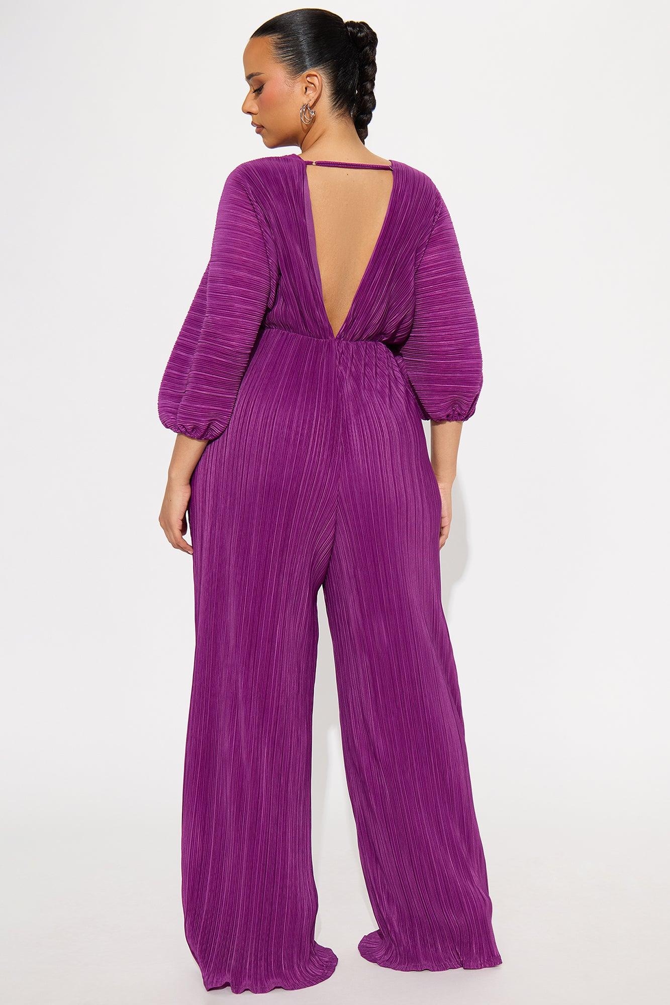 After Hours Jumpsuit - Purple Product Image