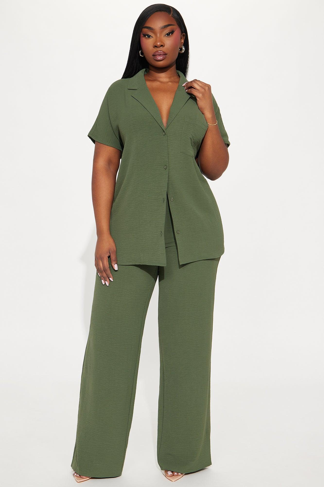 Roxanne Pant Set - Olive Product Image