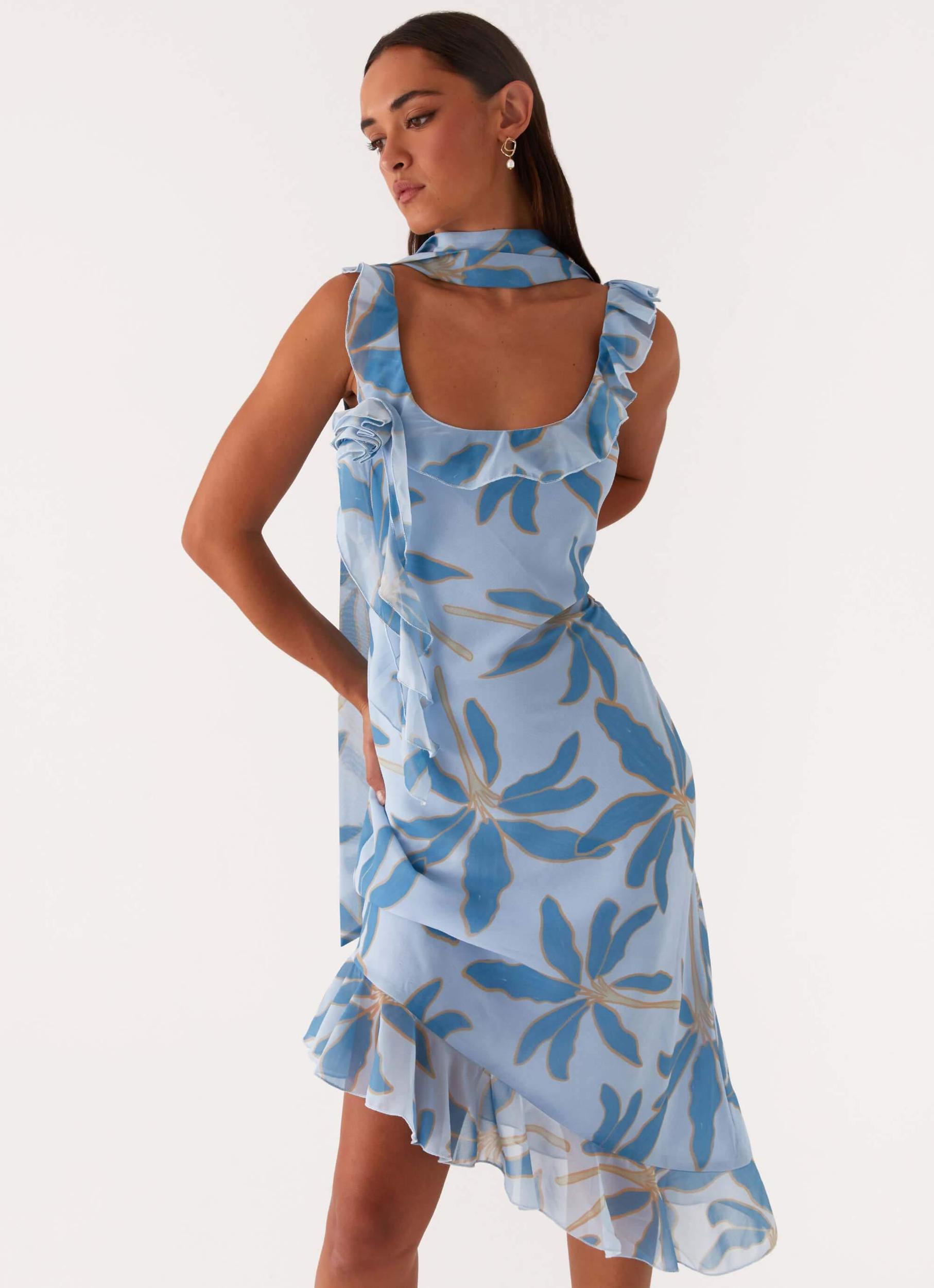 Fariday Midi Dress - Opulent Blue Product Image