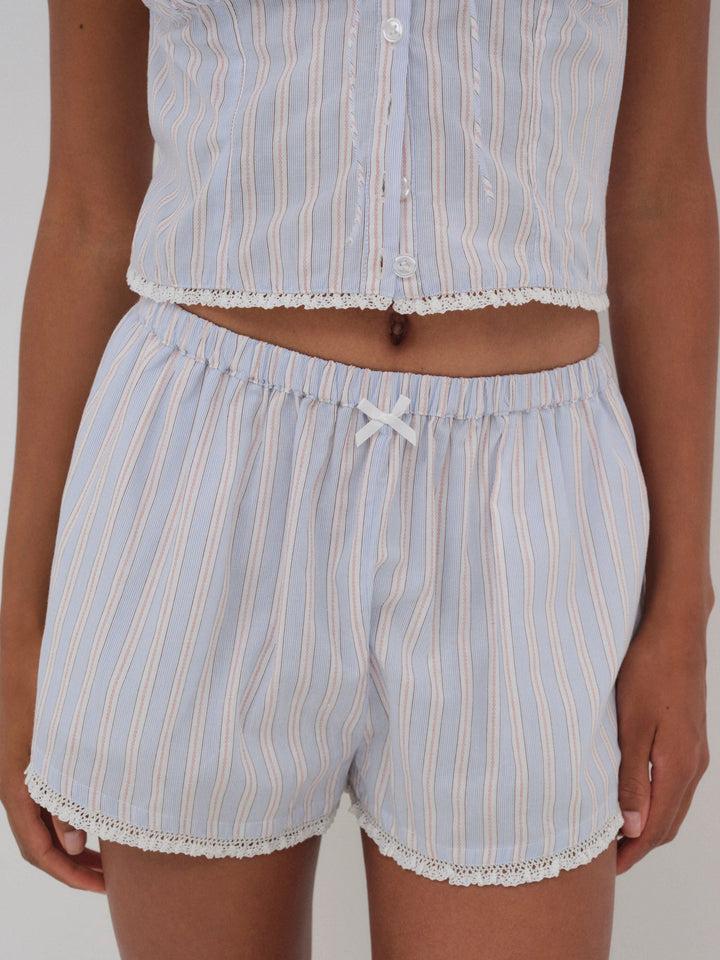Lakeside Stripe Short — Blue Product Image