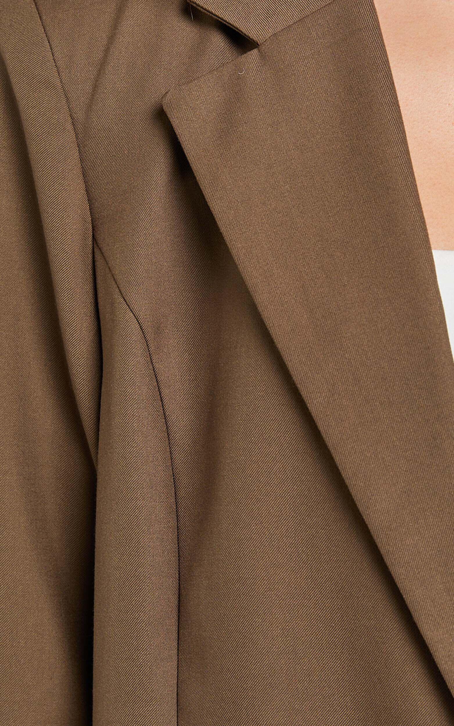 Izara Blazer - Oversized Boyfriend Fit Blazer in Oak Product Image