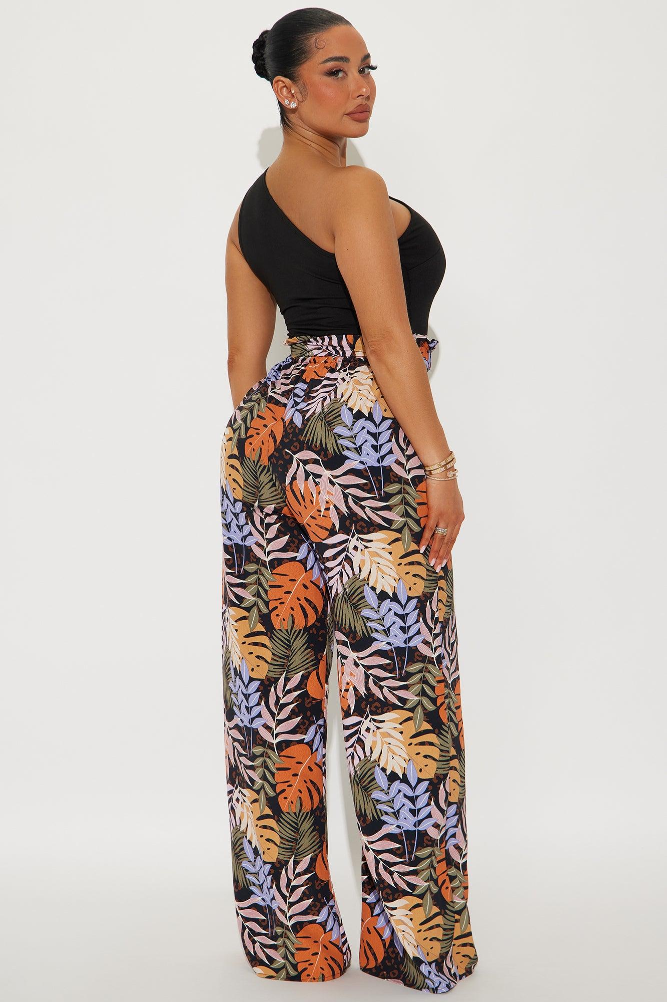 In The Tropics Jumpsuit - Black/combo Product Image