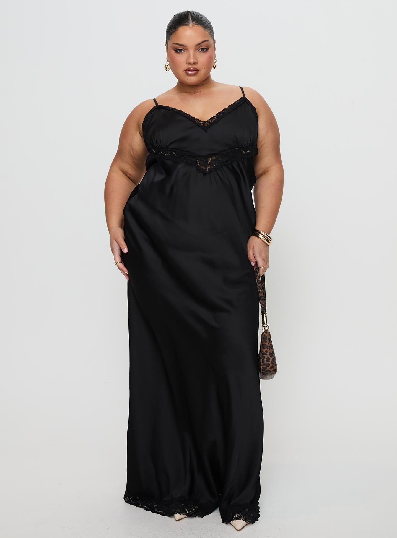Jorjette Lace Maxi Dress Black Product Image