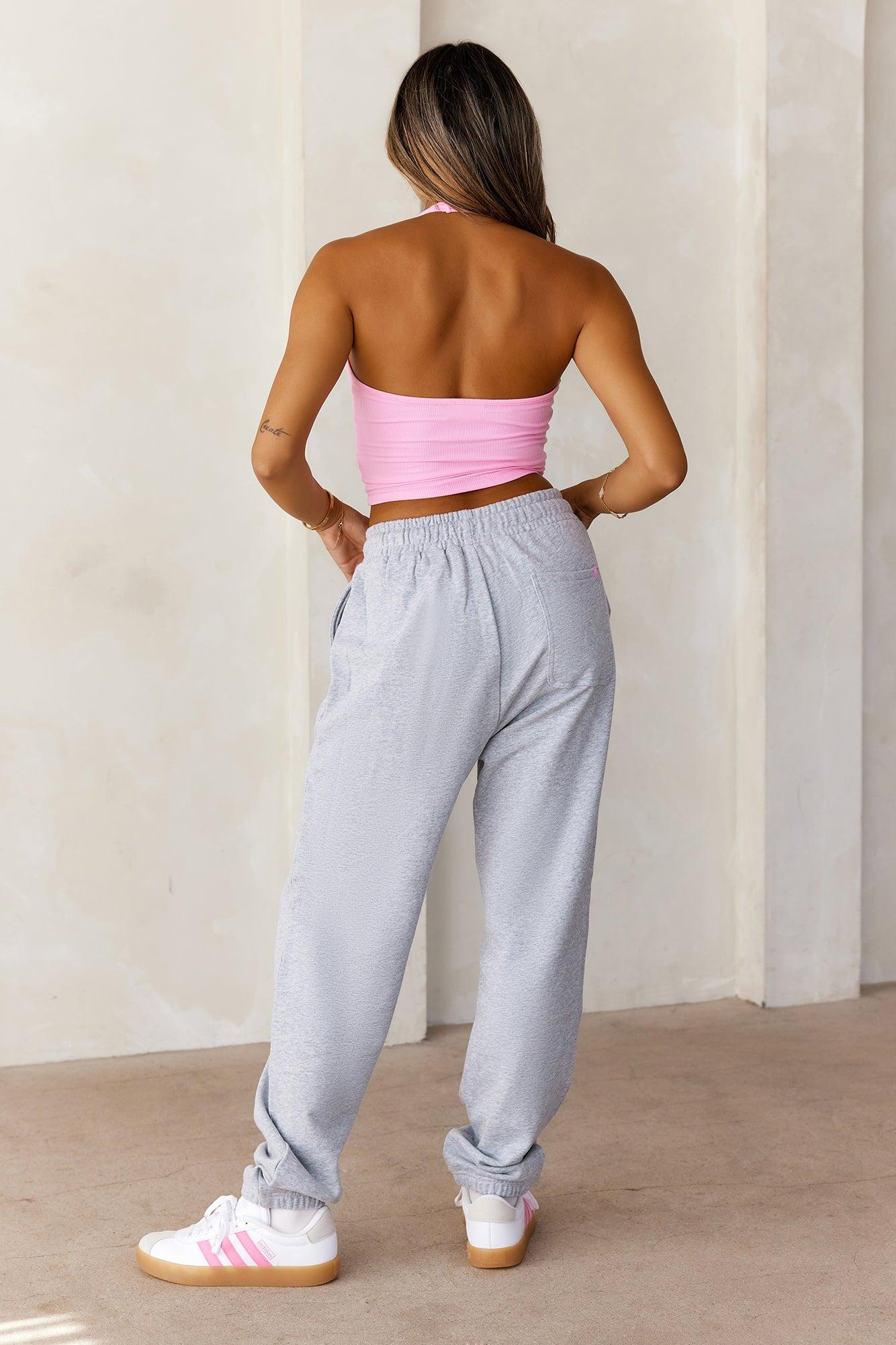 BASE Cuffed Sweatpants Grey Marle Product Image