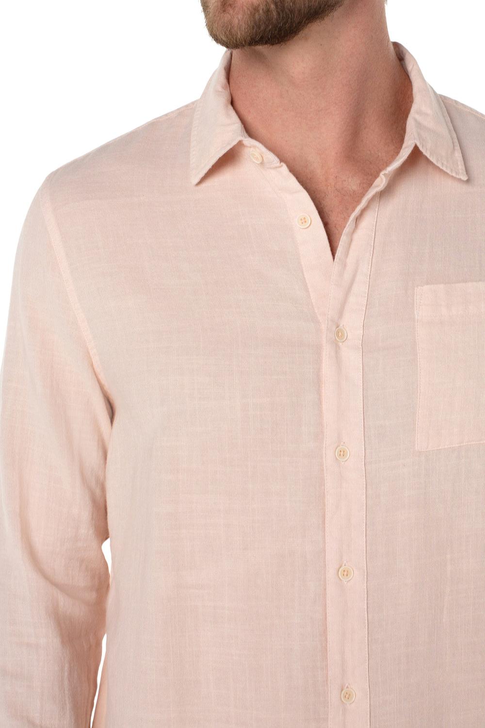 Long Sleeve Garment Dyed Shirt Product Image