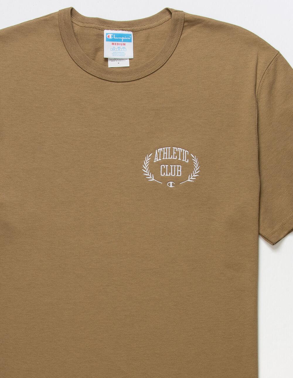 CHAMPION Athletic Club Crest Mens Tee - KHAKI Product Image