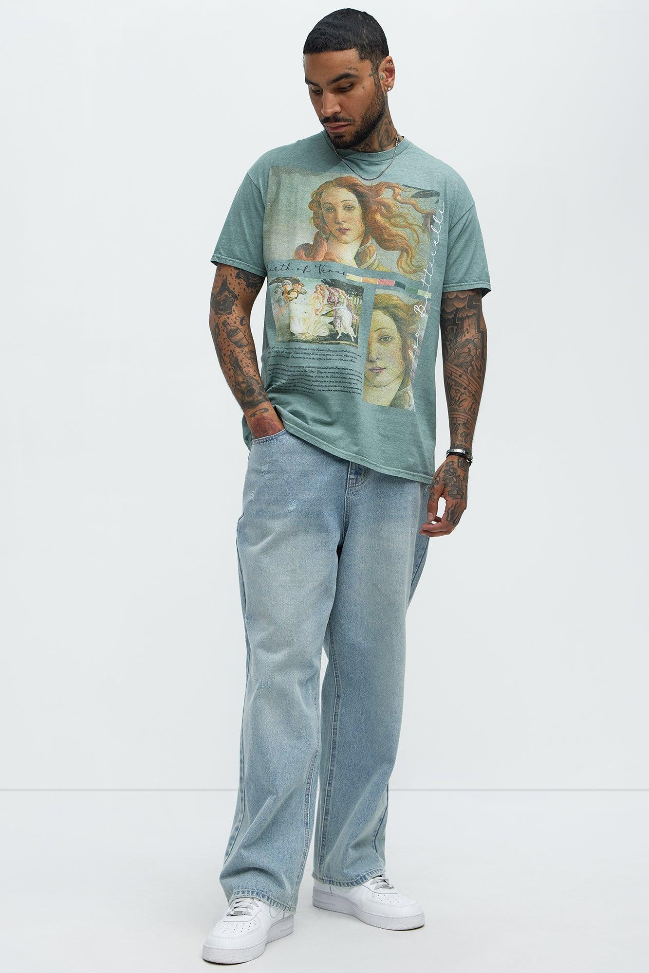 Botticelli The Birth Of Venus Short Sleeve Tee - Sage Product Image