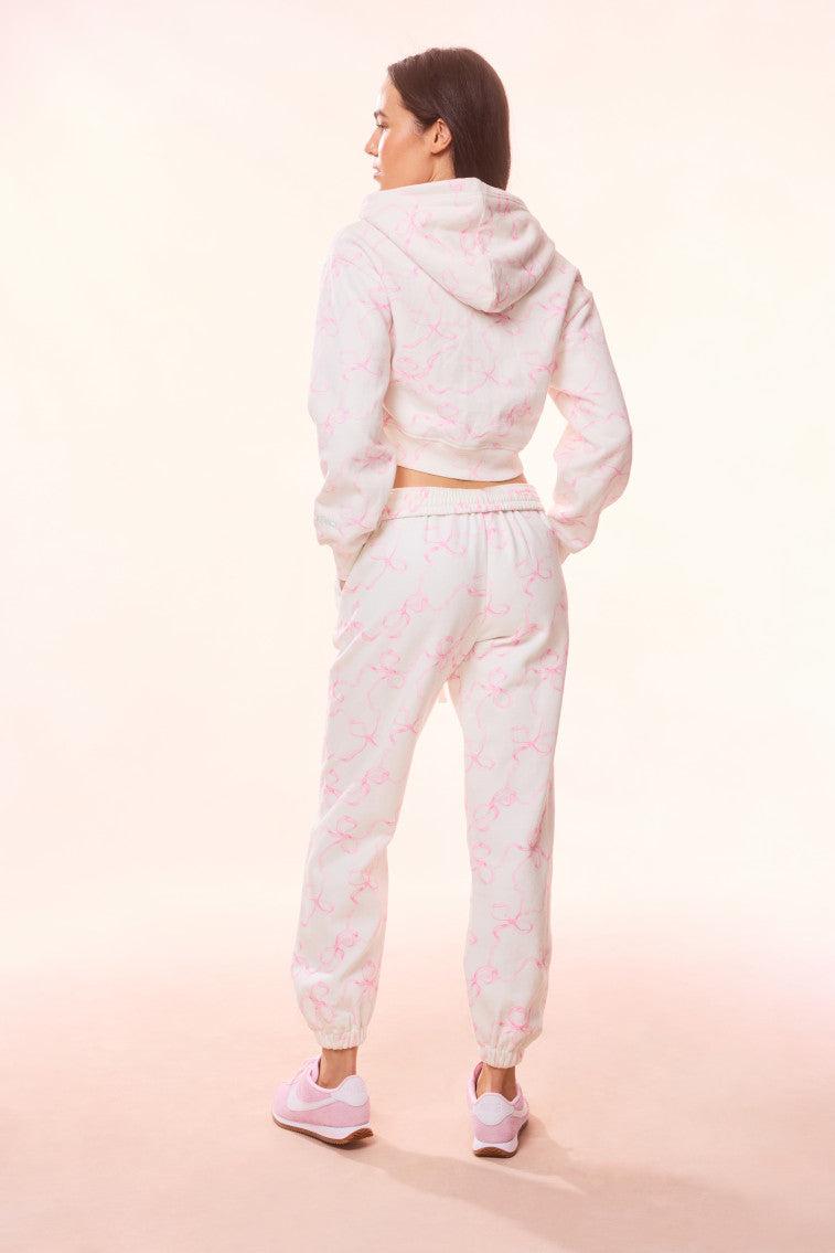 Lillia Cotton Bow Sweatpant Product Image