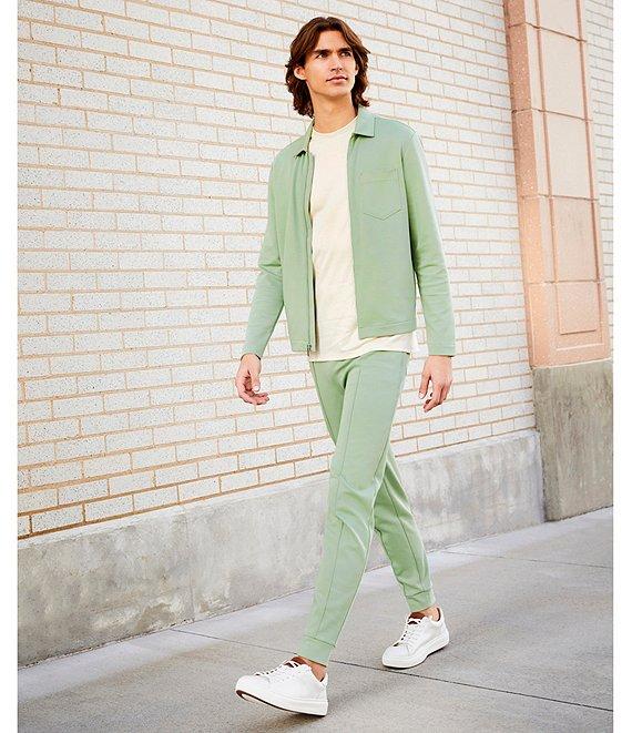 Murano Liquid Luxury Lucas Fit Solid Pintuck Pants Product Image