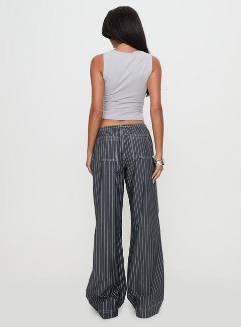 Terrance Baggy Pant Grey Stripe Product Image