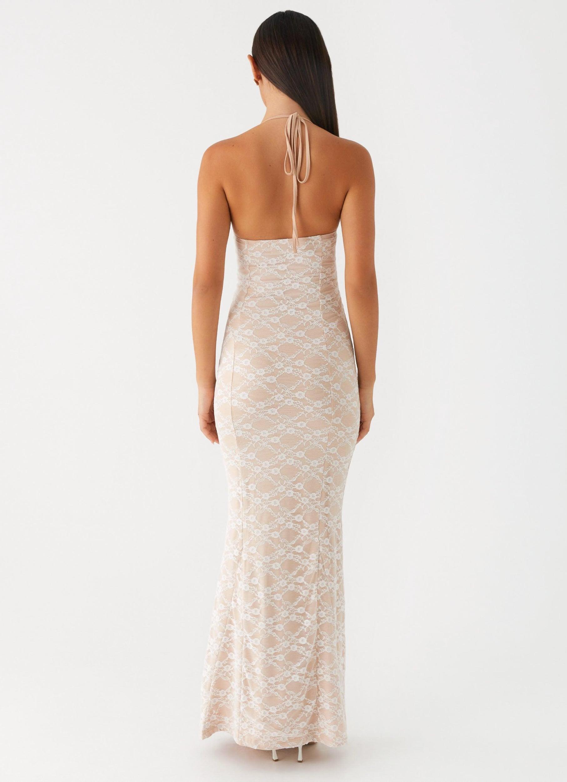 Jolina Lace Maxi Dress - White Product Image
