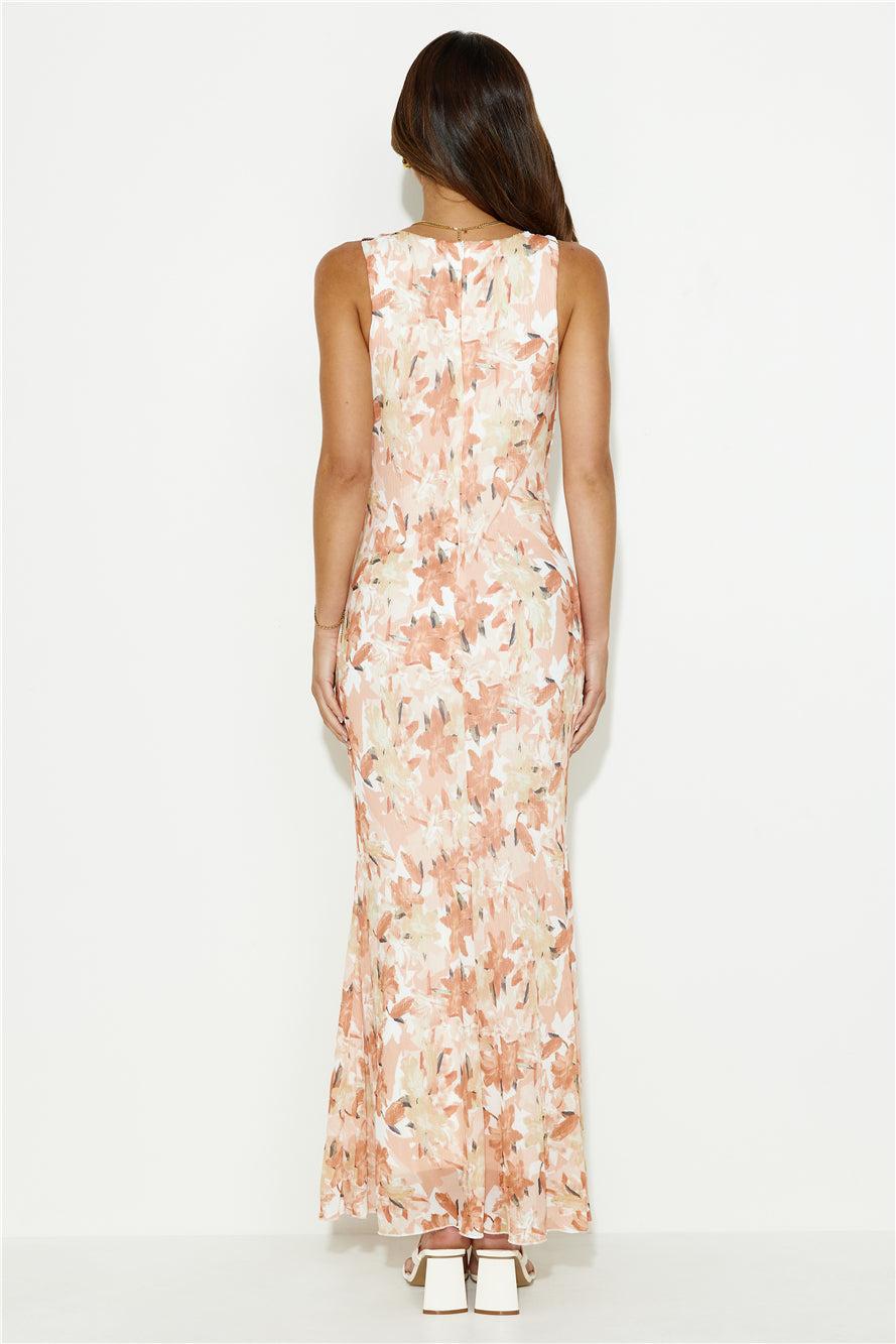 Paint Me Maxi Dress Orange Product Image