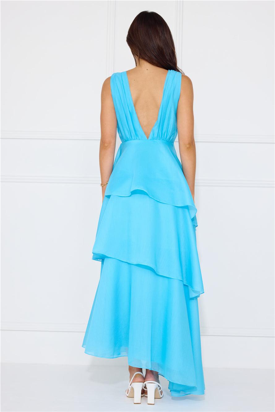 Fashion Zone Maxi Dress Blue Product Image