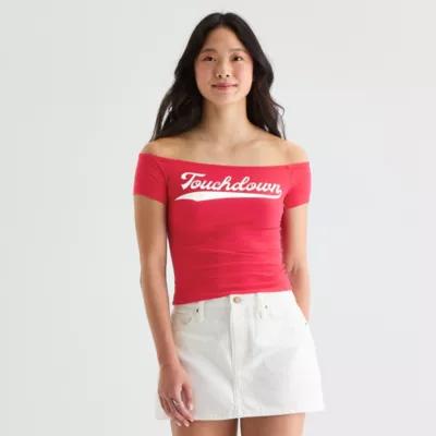 Grayson Threads, The Label Womens Short Sleeve Loose Fit Juniors Graphic T-Shirt Product Image