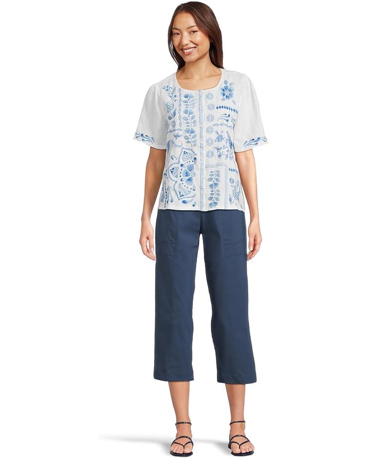 Button Neck Tee Product Image