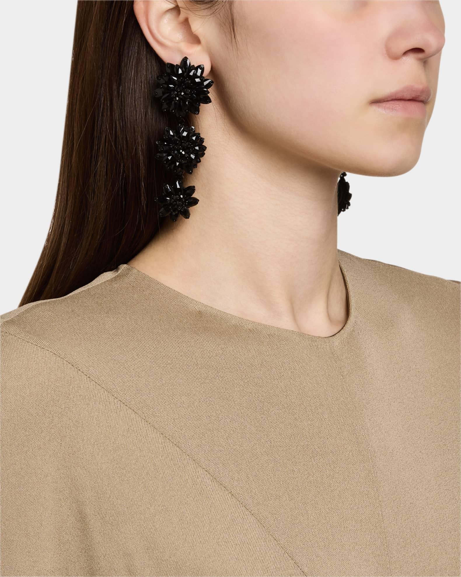 Triple Drop Flower Earrings Product Image