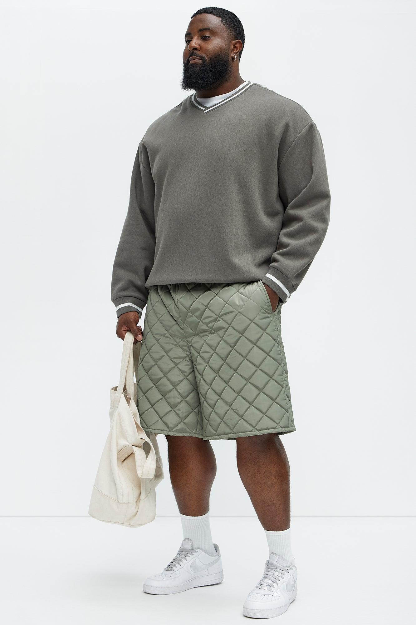Deebo Quilted Shorts - Olive Product Image
