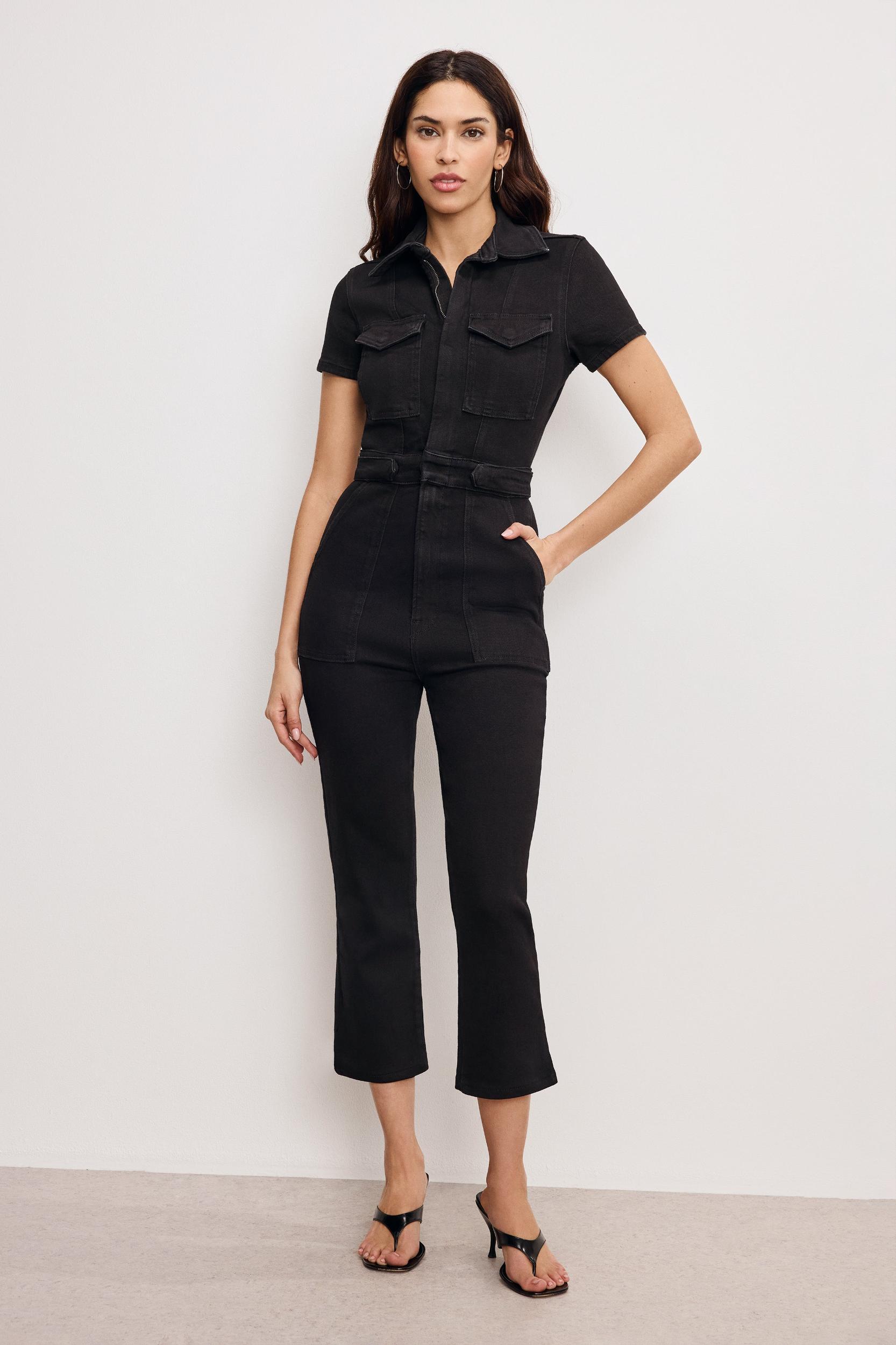 FIT FOR SUCCESS CAPRI JUMPSUIT | BLACK099 Product Image