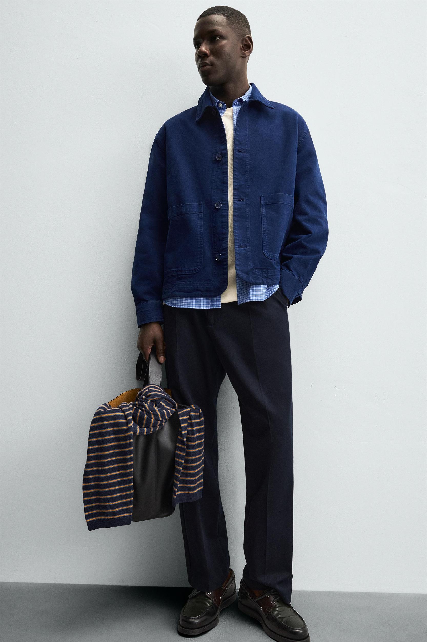 TEXTURED POCKET OVERSHIRT Product Image