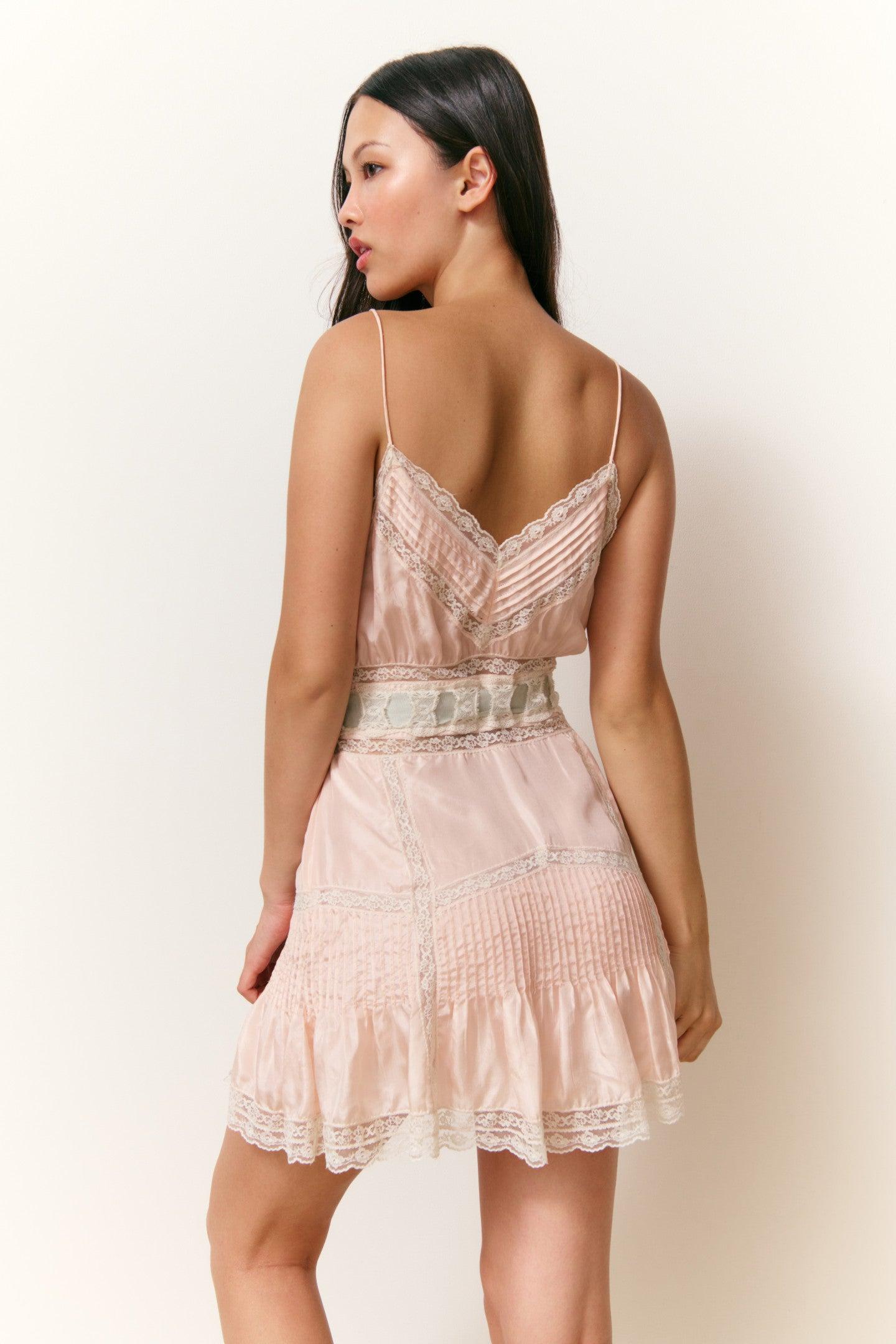 Sibelle Silk Ribbon Mini Dress Product Image