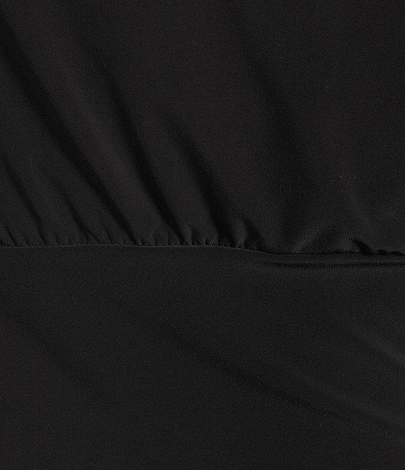 Moa Moa Short Sleeve Asymmetrical Neck Top Product Image