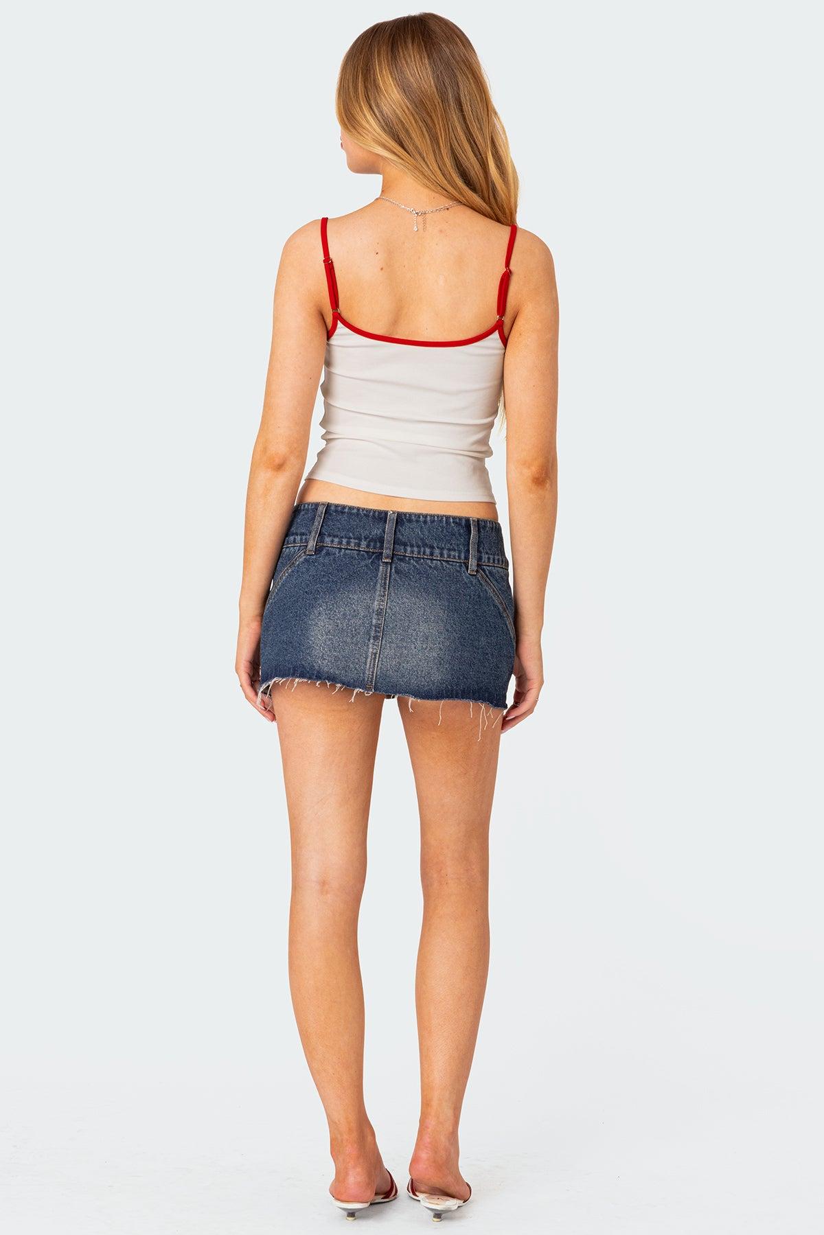 Kate Denim Micro Skort Product Image