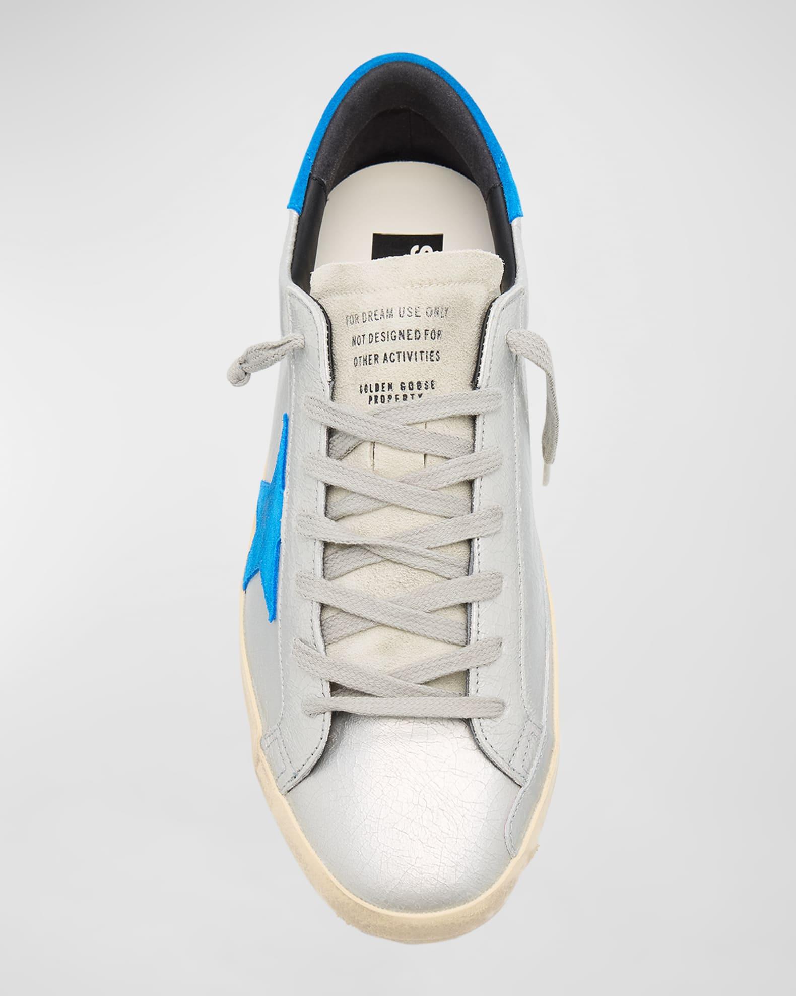 Men's Super-Star Crackled Metallic Low-Top Sneakers Product Image