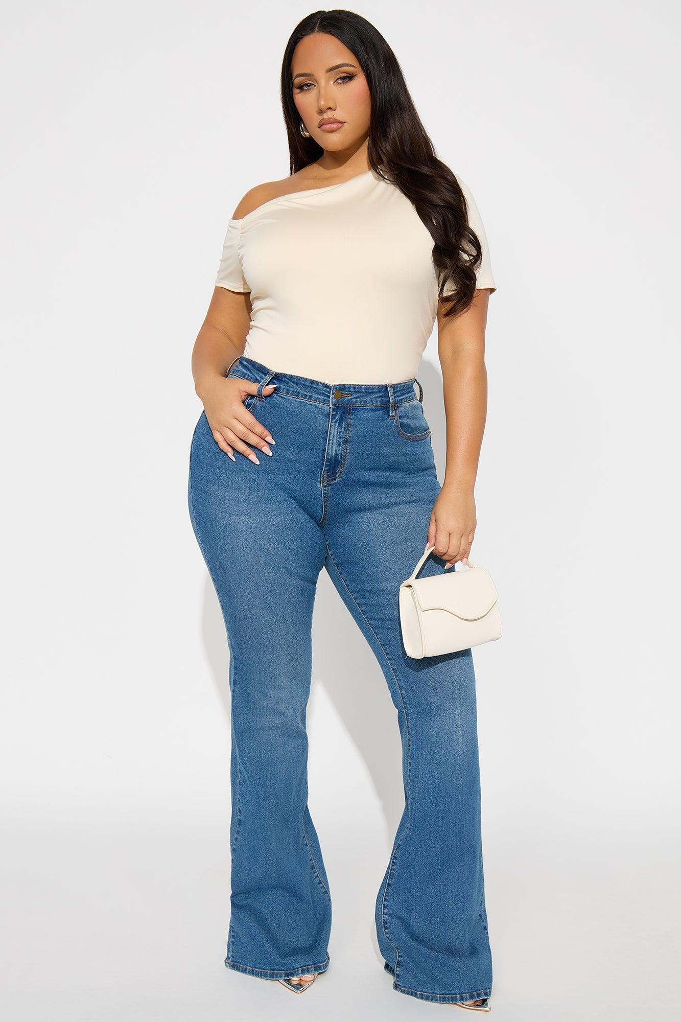 Eesha Ruched Off Shoulder Bodysuit - Cream Female Product Image