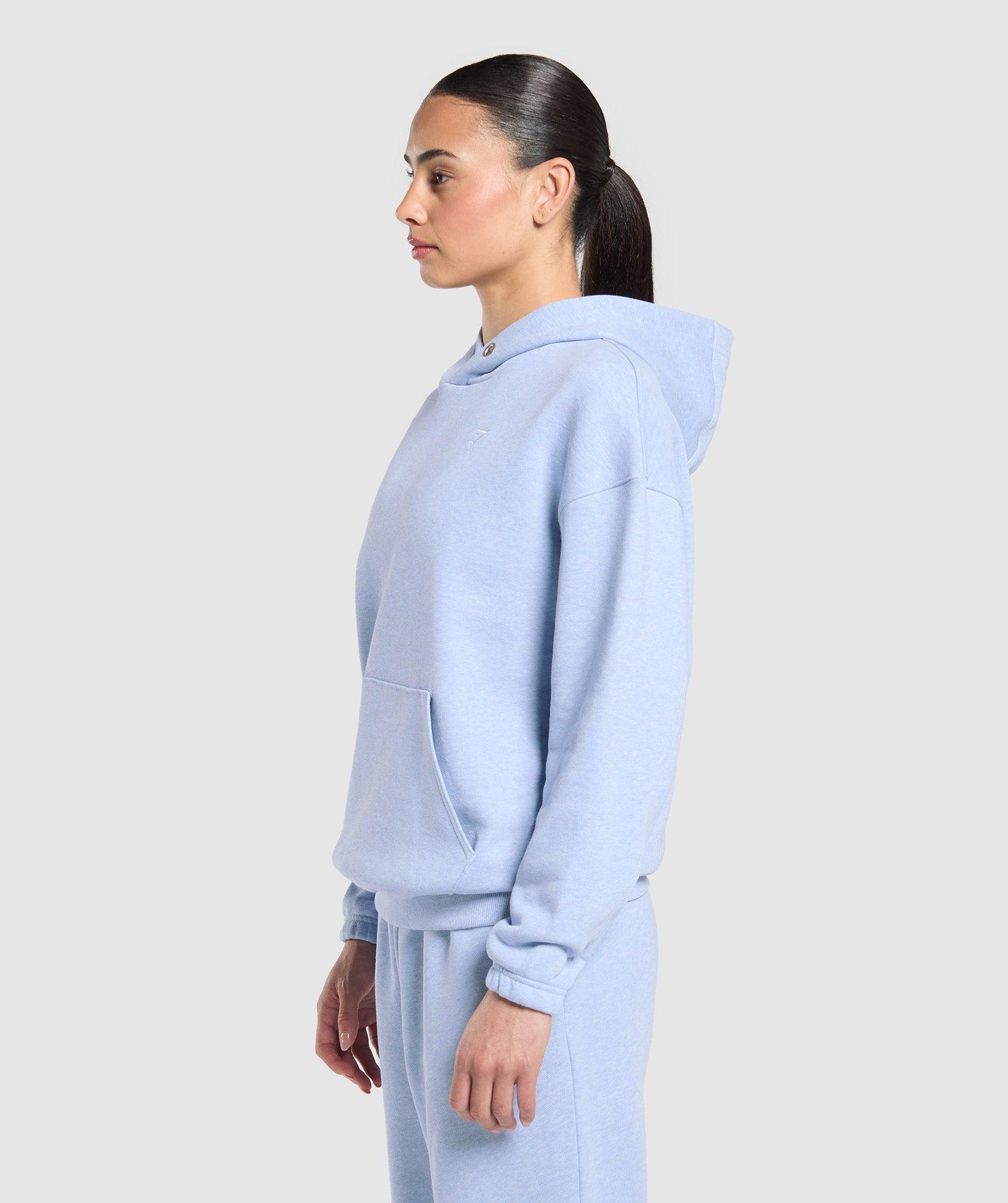 Gymshark Rest Day Sweats 2.0 Oversized Hoodie - Blue Marl Female Product Image