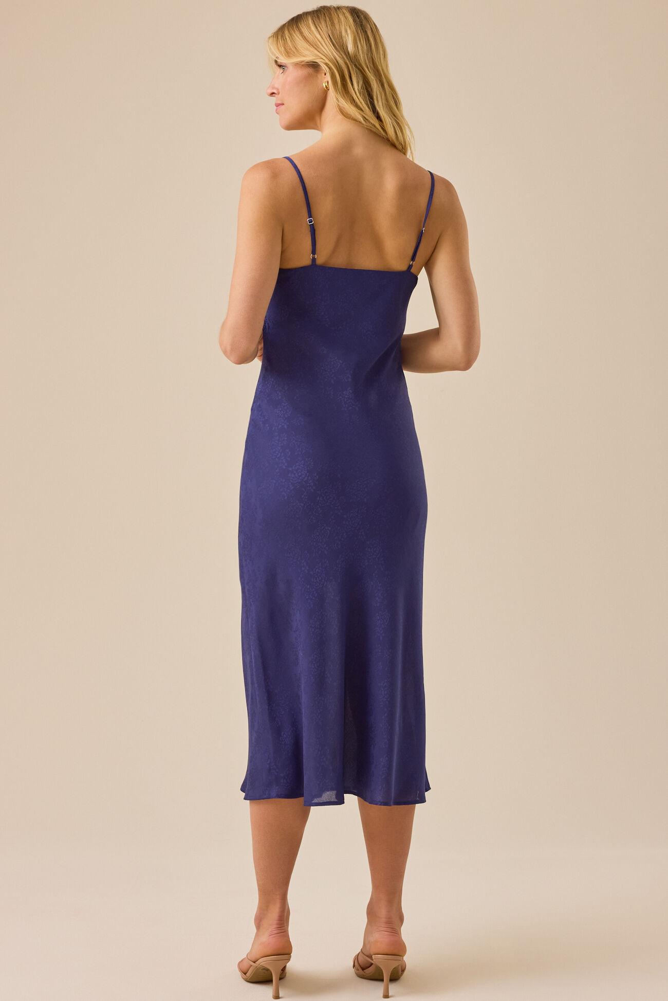 Eva Satin Midi Dress Product Image