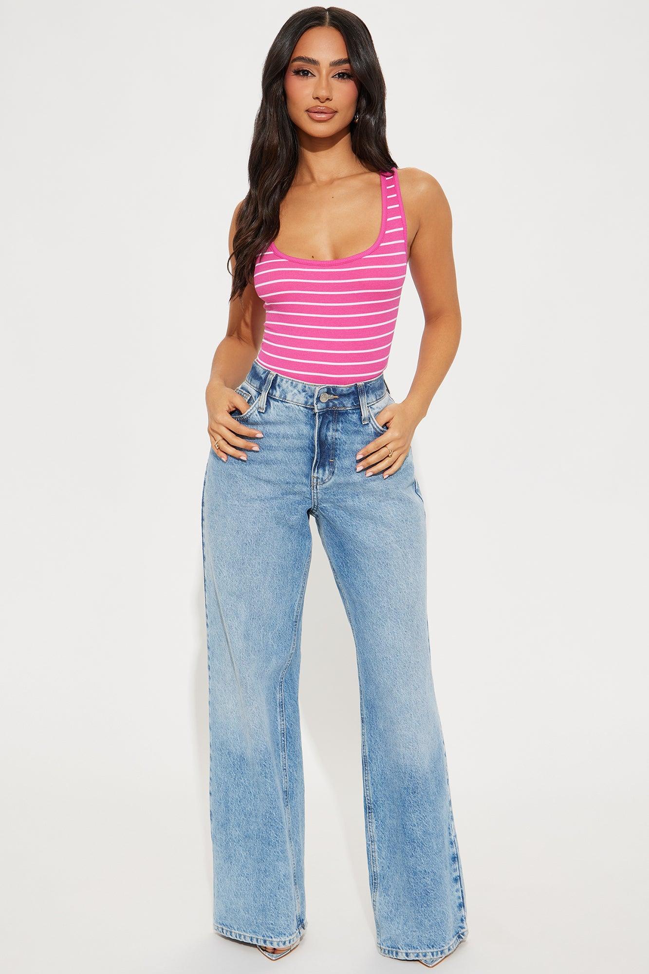 Miranda Tank Top - Fuchsia/combo Product Image