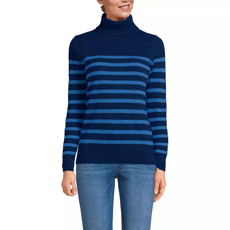 Women's Lands' End Turtleneck Cashmere Sweater,  Product Image