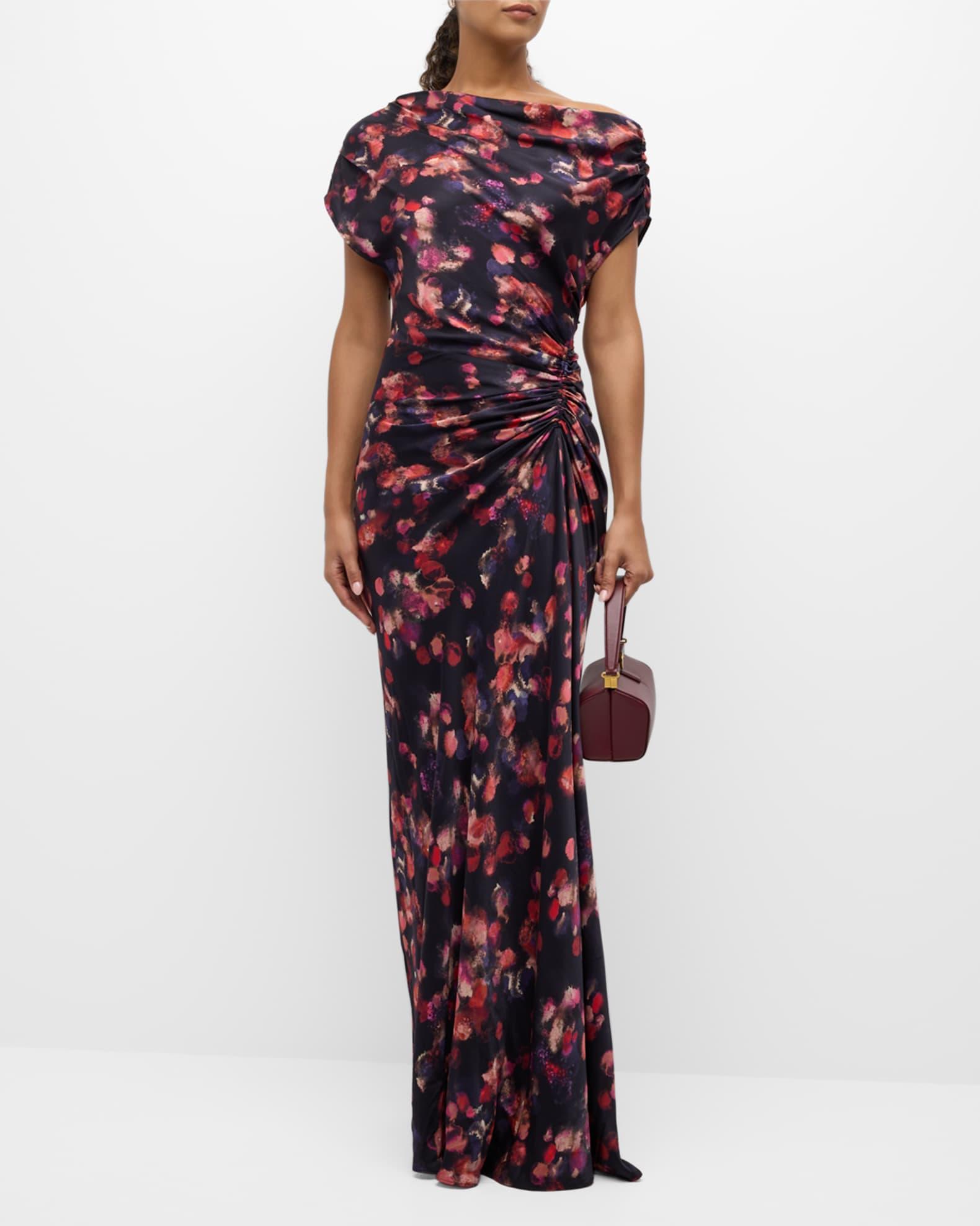 Draped Satin Poppy Gown Product Image