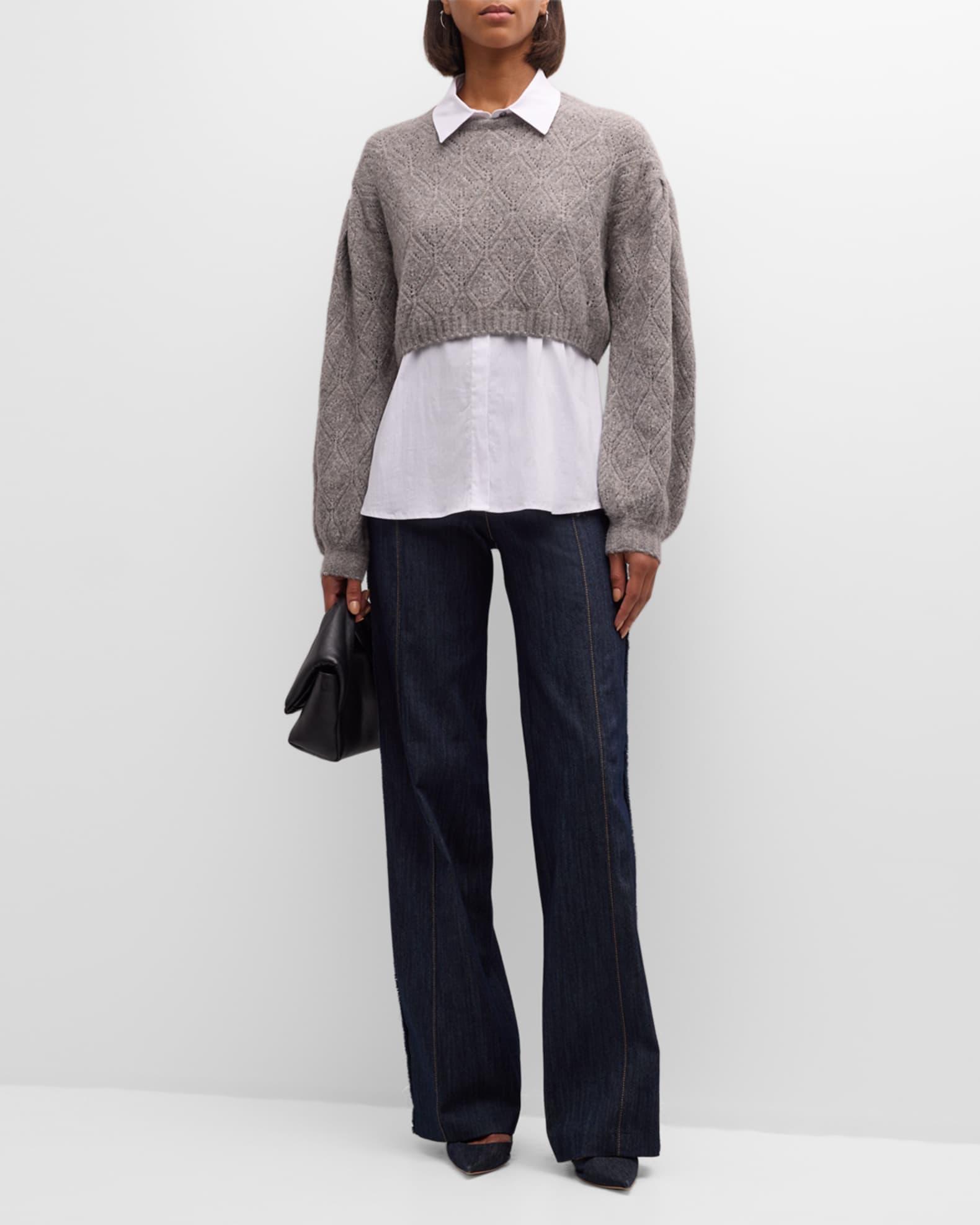 Landry Combo Knit Pullover Top Product Image