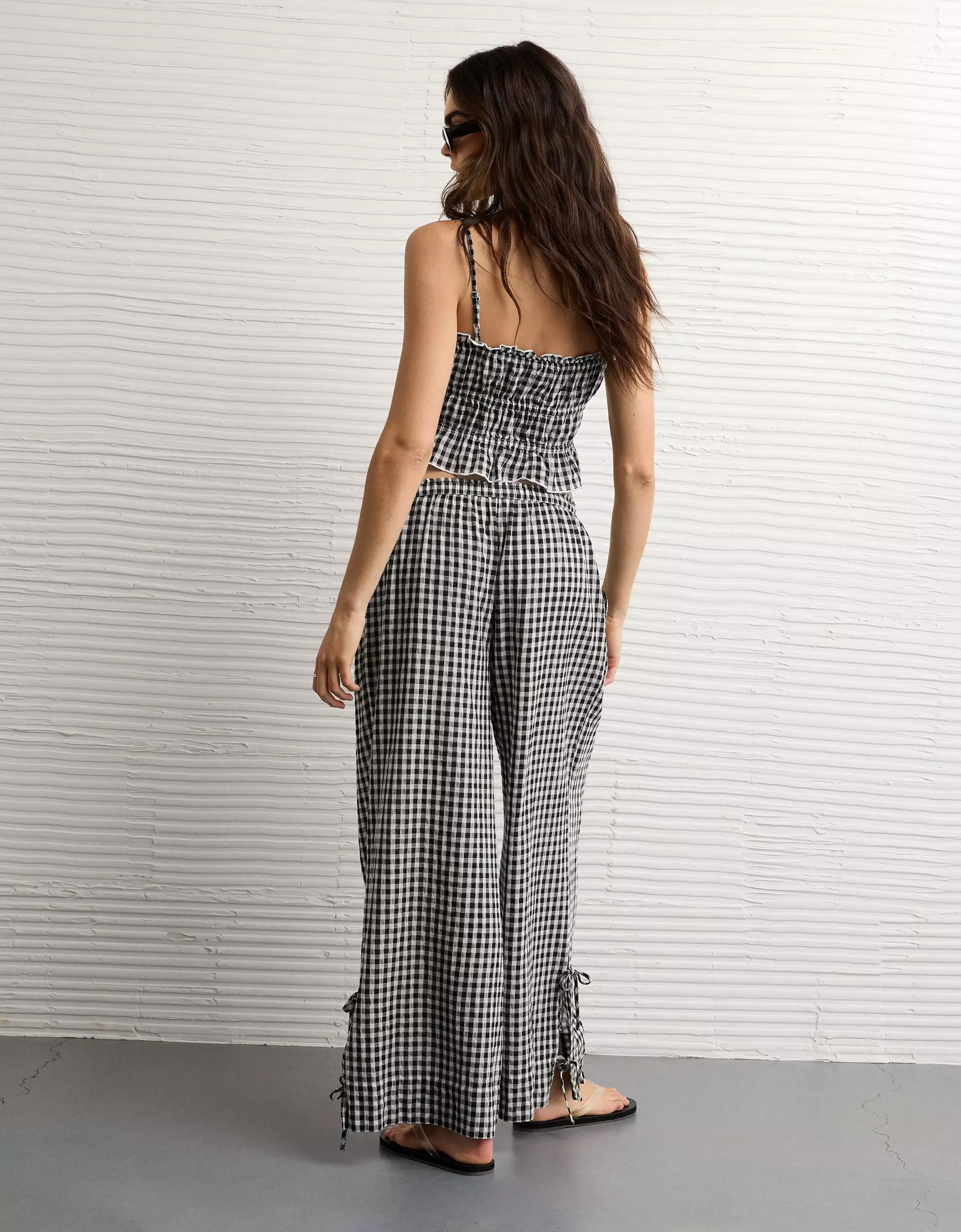 AE Stretch High-Waisted Tie Side Pull-On Pant Product Image