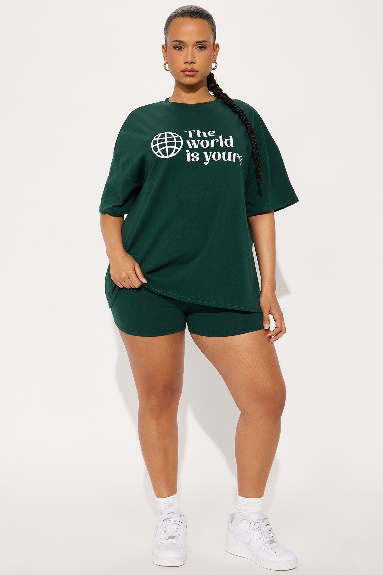 Your World Biker Short Set - Hunter Female Product Image