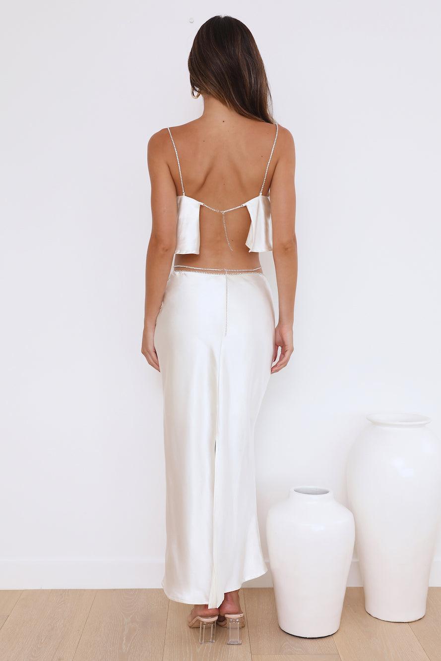 Luxe Dream Crop Top Oyster Product Image