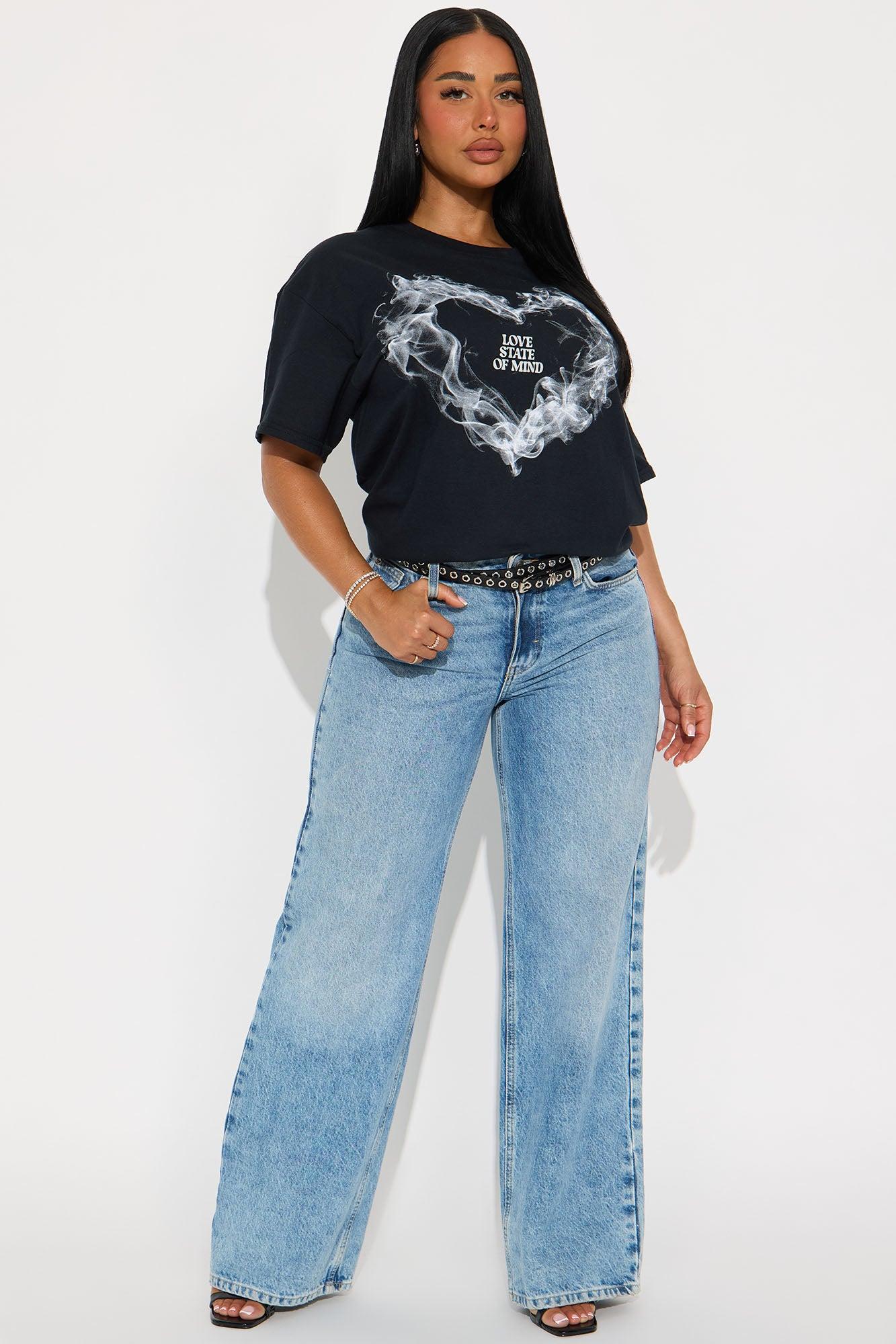 Love State Of Mind Tee - Black Female Product Image