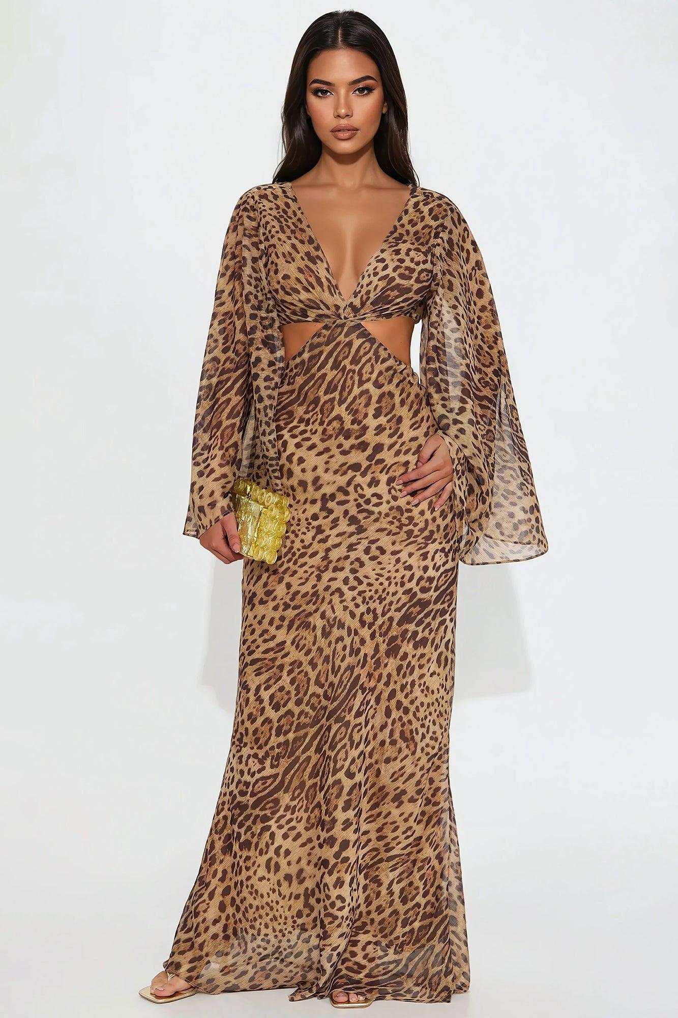 Lavette Leopard Maxi Dress - Leopard Product Image