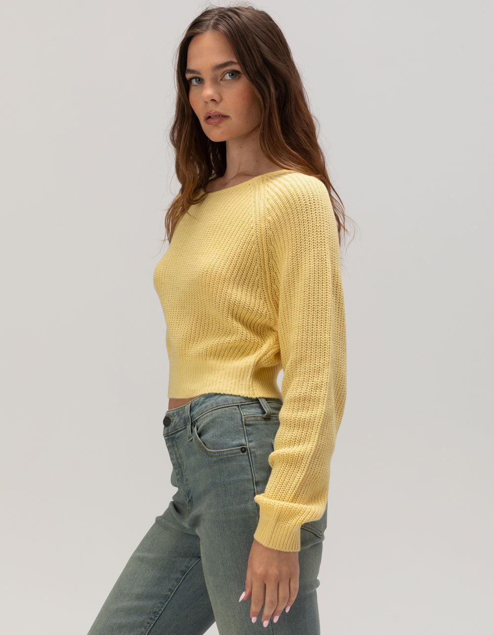 BILLABONG Sun Soaked Womens Crop Sweater - YELLOW Product Image