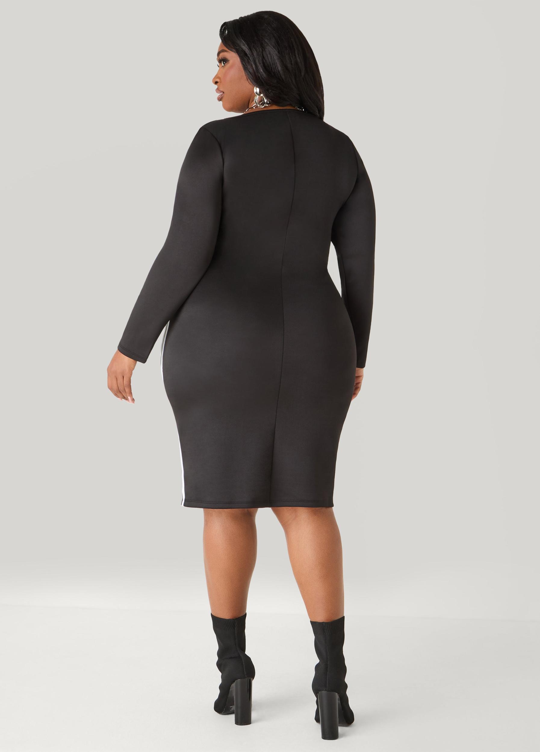 Striped Bodycon Dress Product Image