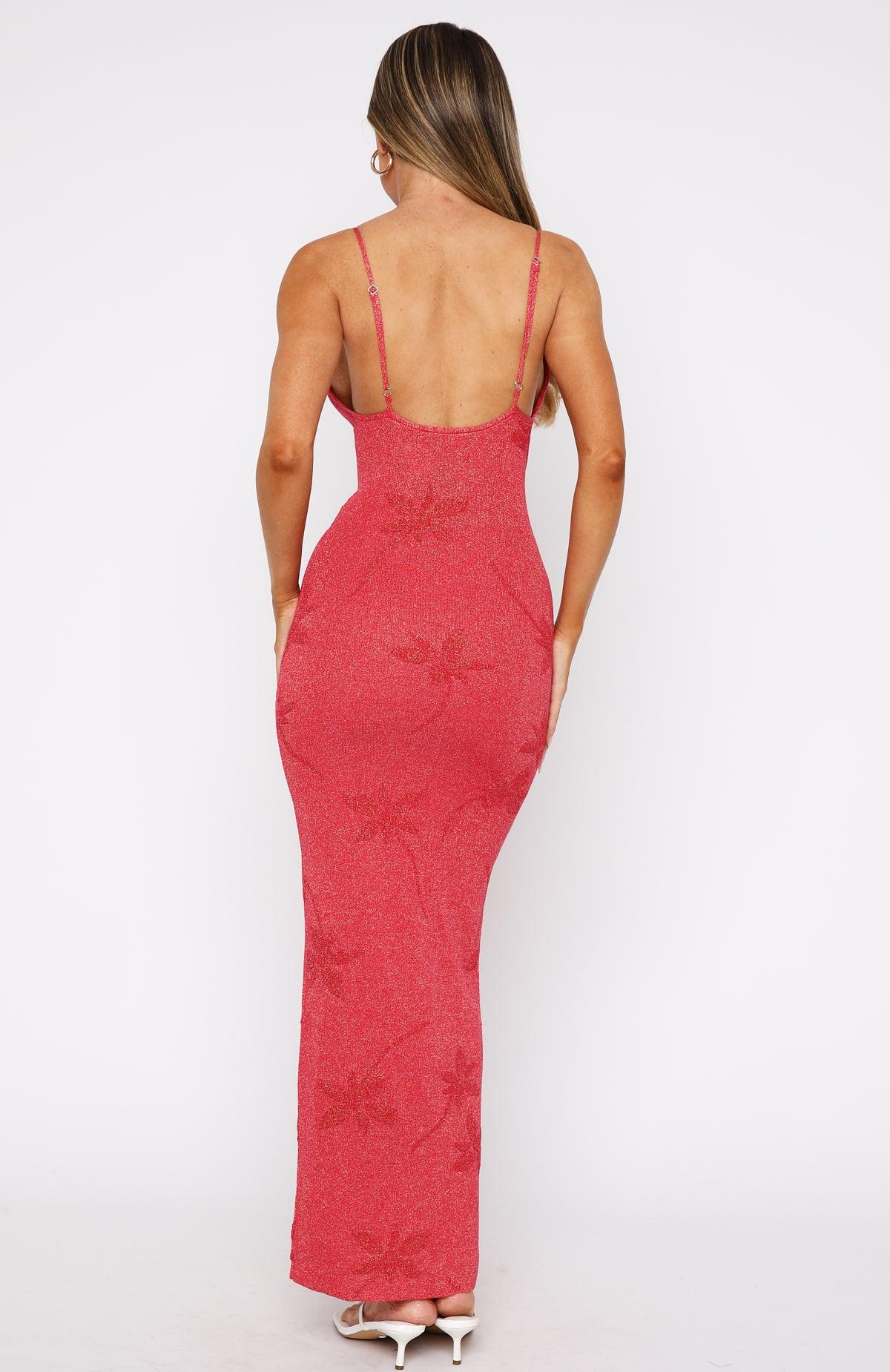 Trust Issues Maxi Dress Red Product Image